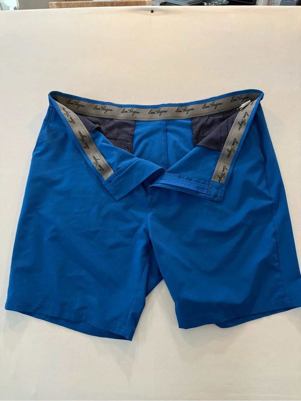 Hogan Royal Blue Men’s Flat-Front Shorts